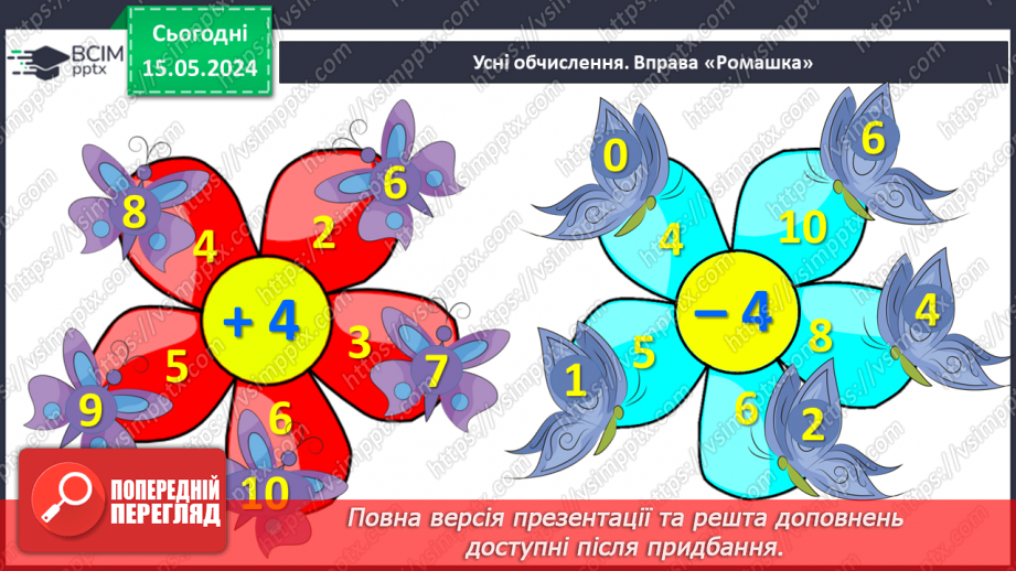 №055 - Додавання і віднімання числа 5. Взаємозв’язок дій додавання і віднімання.2 №055 - Додавання і віднімання числа 5. Взаємозв’язок дій додавання і віднімання.2