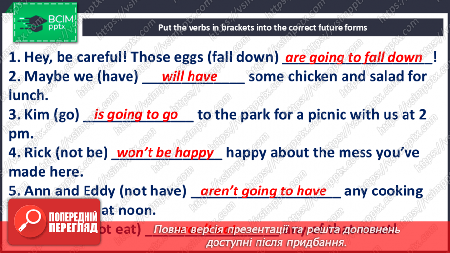 №066 - Are You a Vegetarian? Grammar: Future Simple, be going to, Present7 №066 - Are You a Vegetarian? Grammar: Future Simple, be going to, Present7