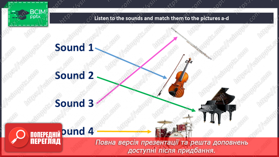 №104 - Culture page. Musical instruments families6 №104 - Culture page. Musical instruments families6