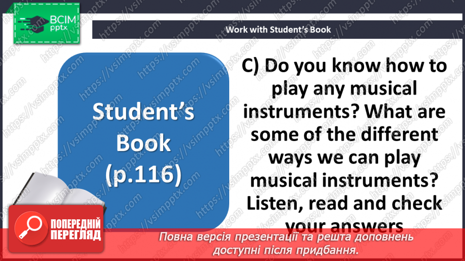 №104 - Culture page. Musical instruments families9 №104 - Culture page. Musical instruments families9