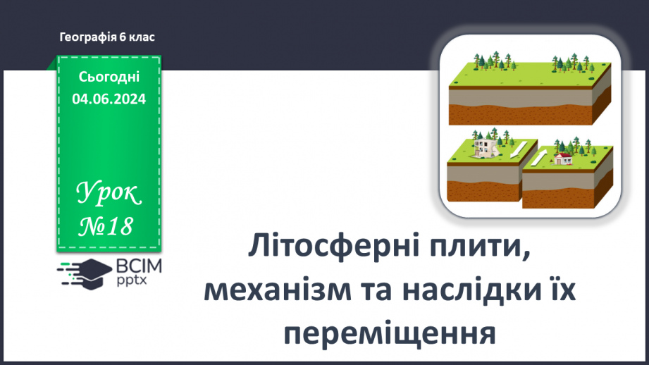 №18 - Літосферні плити, механізм та наслідки їх переміщення. Практична робота: «Позначення на контурній карті меж літосферних плит».0 №18 - Літосферні плити, механізм та наслідки їх переміщення. Практична робота: «Позначення на контурній карті меж літосферних плит».0