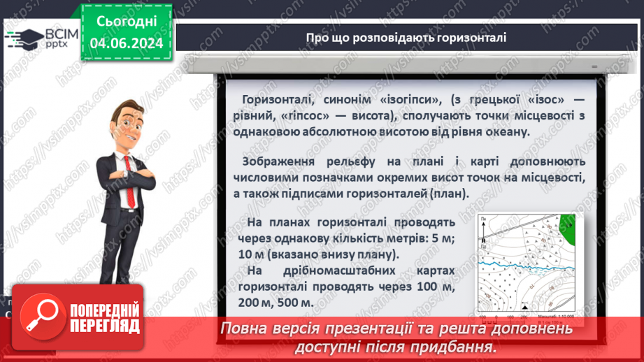 №22 - Абсолютна і відносна висота точок. Горизонталі. Шкала  висот і глибин.12 №22 - Абсолютна і відносна висота точок. Горизонталі. Шкала  висот і глибин.12