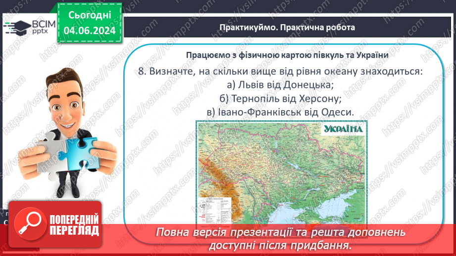 №22 - Абсолютна і відносна висота точок. Горизонталі. Шкала  висот і глибин.25 №22 - Абсолютна і відносна висота точок. Горизонталі. Шкала  висот і глибин.25