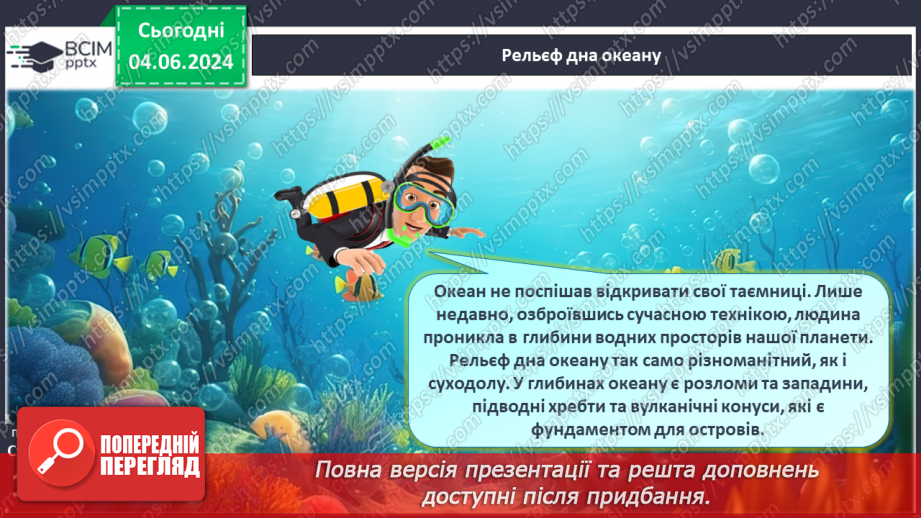 №25 - Рельєф дна океану. Практична робота: Позначення на контурній карті западин.6 №25 - Рельєф дна океану. Практична робота: Позначення на контурній карті западин.6