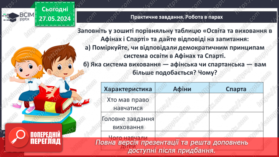 №44 - Виховання громадян і воїнів (на прикладі Афін і Спарти)13 №44 - Виховання громадян і воїнів (на прикладі Афін і Спарти)13