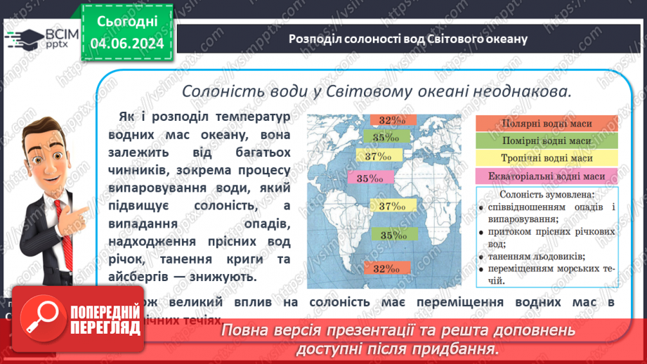 №44 - Властивості вод Світового океану. Робота у групі для розв’язання проблем: Чому океанічна вода замерзає при температурі нижче 0°С?19 №44 - Властивості вод Світового океану. Робота у групі для розв’язання проблем: Чому океанічна вода замерзає при температурі нижче 0°С?19