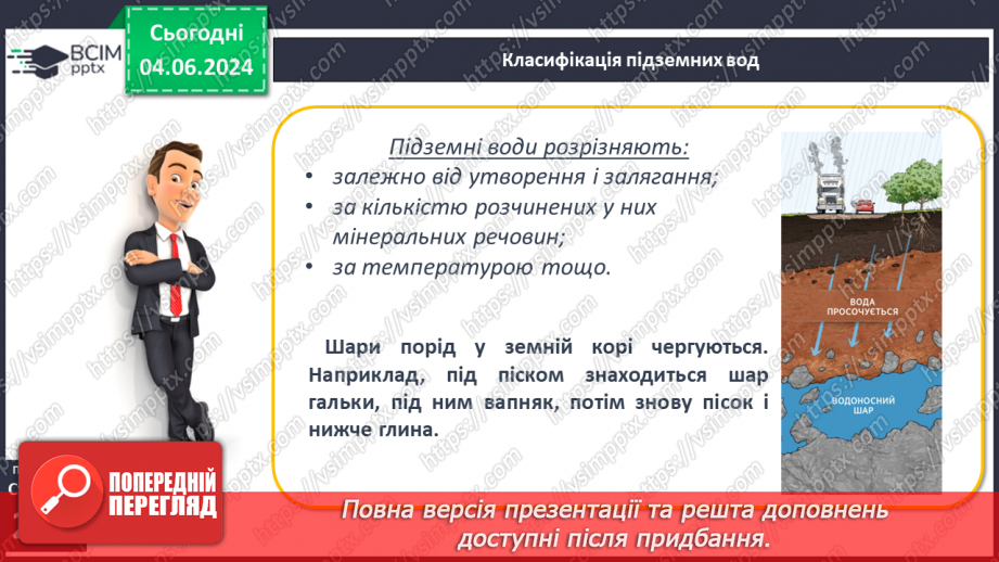 №52 - Підземні води, умови їх утворення і залягання в  земній корі6 №52 - Підземні води, умови їх утворення і залягання в  земній корі6