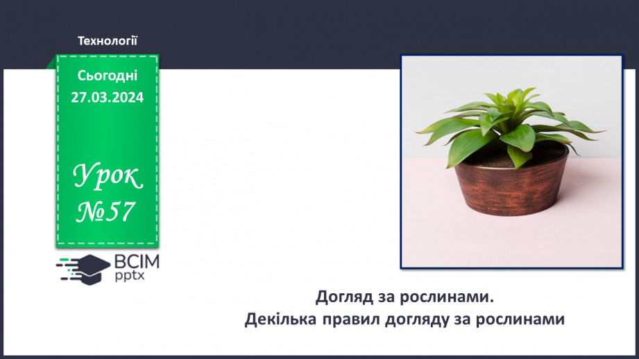 №57 - Декілька правил догляду за рослинами.0 №57 - Декілька правил догляду за рослинами.0