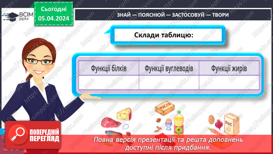 №59-60 - Основні складники їжі.23 №59-60 - Основні складники їжі.23